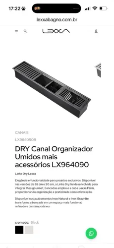 Calha úmida black
