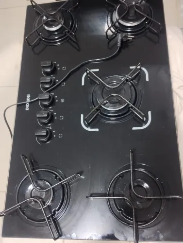 Fogão cooktop, usado, bem conservado