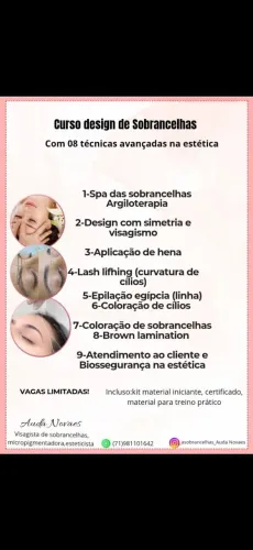 CURSO DESIGN DE SOBRANCELHAS 