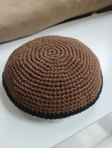Kipa judaico em crochê 