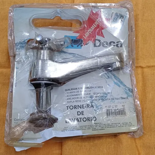 Torneira Deca Izy para Lavatório de Mesa Bica Baixa 1197.C37 Cromada Original