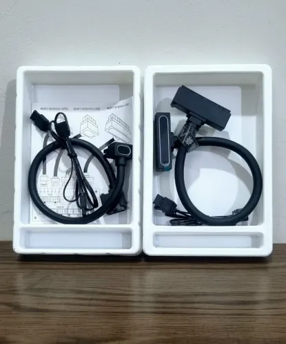 " Kit 2 Cabos Argb " Um 24 Pinos Argb " Um 8 Pinos Argb ( Novos )
