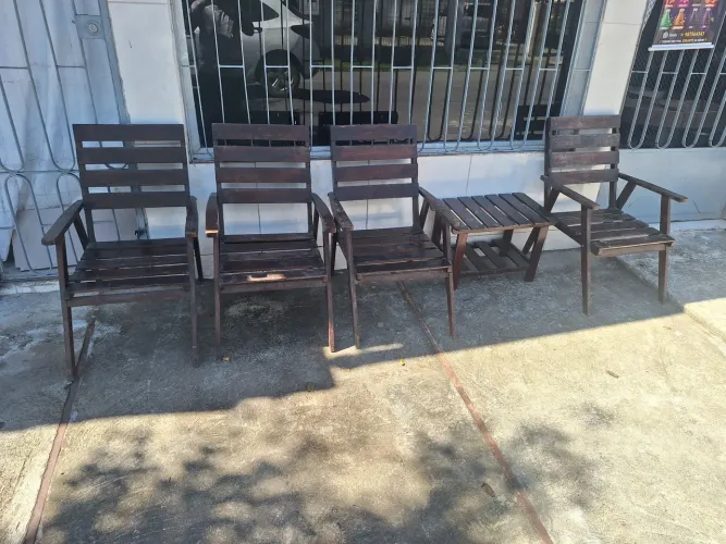 Conjunto de terraço valor r$ 1000 frete grátis duas vezes no cartão sem juros
