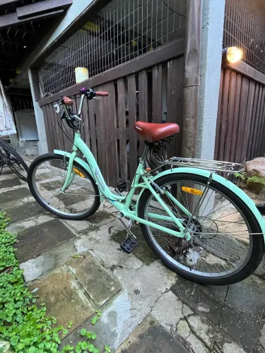 Bicicleta Retrô Mobele City Shimano + Capa + Capacete + Acessórios (Impecável!)