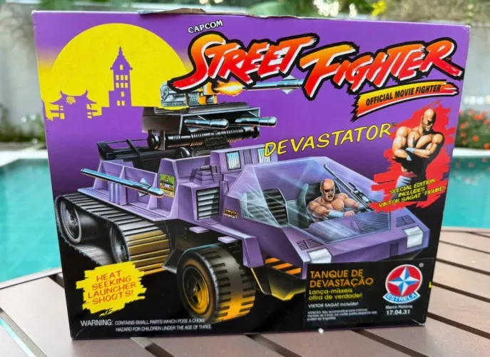 Gi Joe Street Fighter Estrela do Devastator com Viktor Sagat - 1993 - comandos em ação