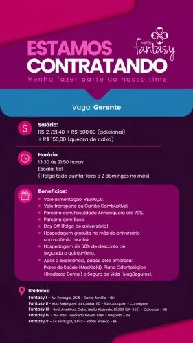 GERENTE 6x1