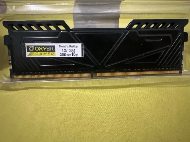 Memória RAM OXYBR Gamer 16GB DDR4 3200MHz ? NOVA / LACRE ABERTO APENAS