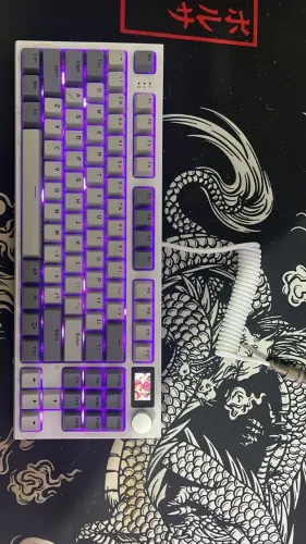 Teclado Mecânico Attack Shark k86 + Coiled Cable
