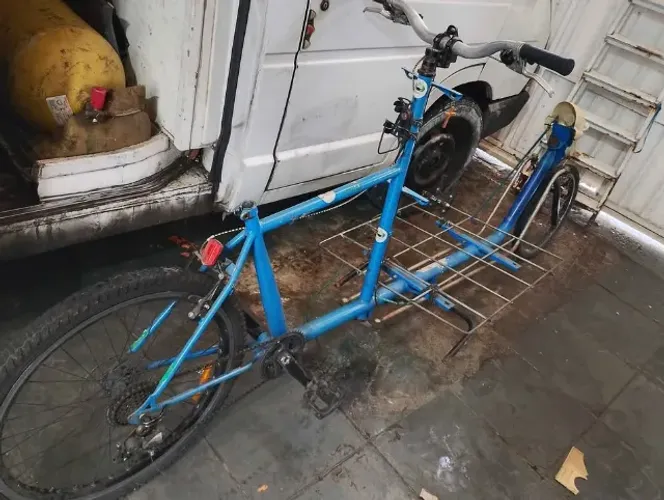 bicicleta cargueira longa ( tenho baú dela)