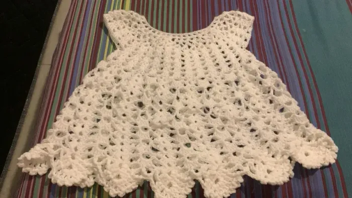 vestido croche bebe