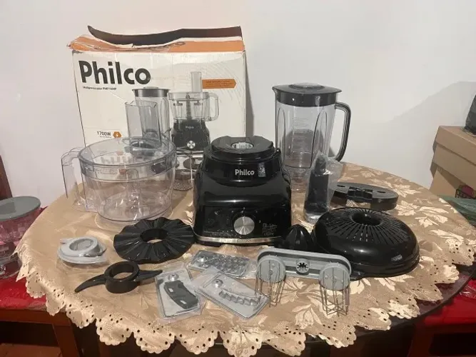 NOVO - Multiprocessador 9 em 1 Philco PMP1600P - 1400W Turbo (Estado de Novo)