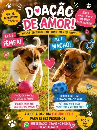 Filhotes para doação 