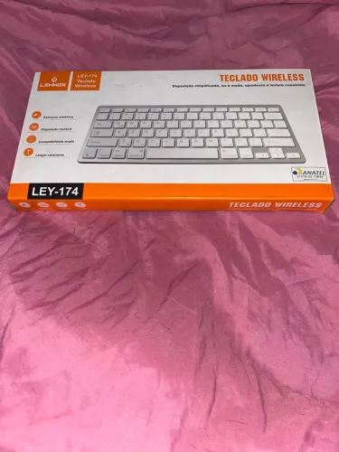 Teclado Wireless Lehmox LEY-174 Branco - Sem Fio