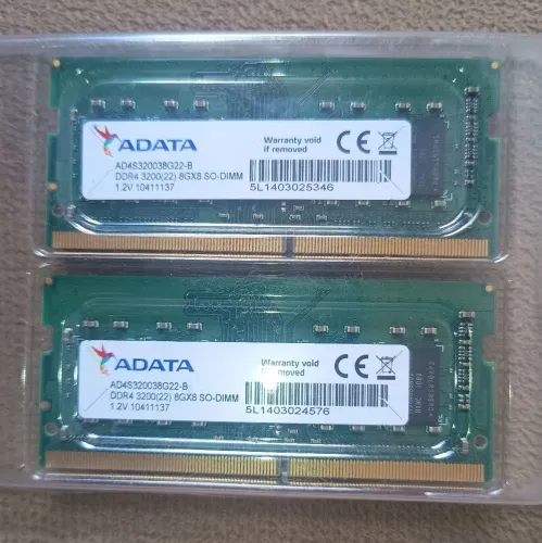 Memória Notebook Adata Hana e Lenovo 8gb Ddr4 3200mh