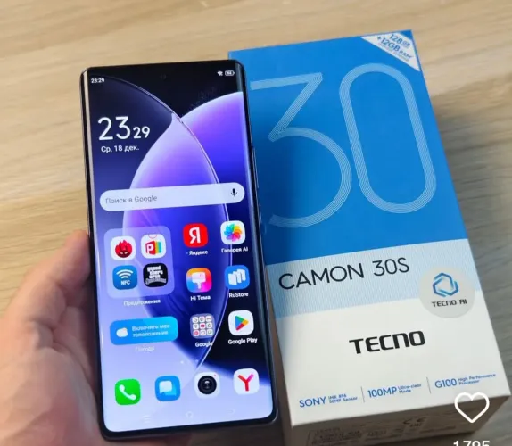 TECNO CAMON 30S 256Gb/8Gb tela curva lacrado novo menor preço do Brasil 