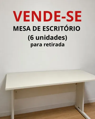 Itens de escritório (mesa e gaveteiro)