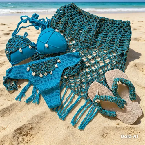 Conjunto maresias de crochê