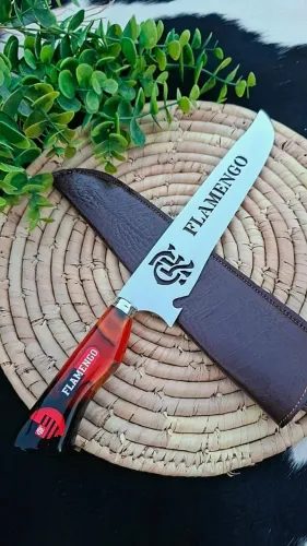 Faca Picanheira P/ Churrasco Em Aço Inox 420 Com 10"