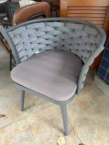Poltronas em tricot área externa