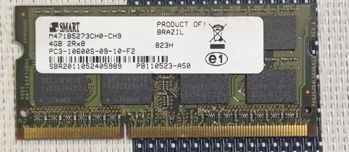 Memória Notebook DDR3 4GB 1333MHz PC3-10600S