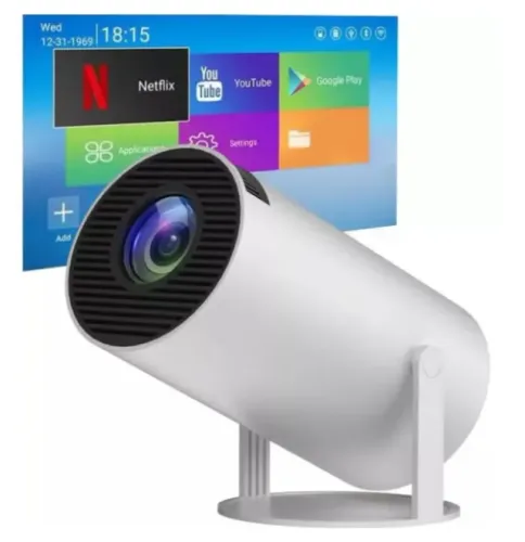 Mini Projetor HY300 Android com Wi-Fi e Bluetooth
