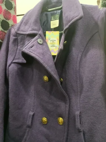 Lindo Casaco Sobretudo Sofina em Lã Batida Roxo: Elegância e Conforto tamanho P/