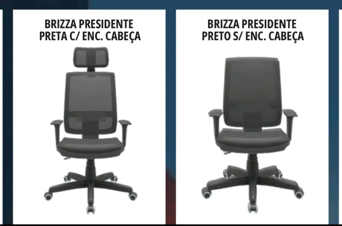 Cadeira presidente brizza nova 