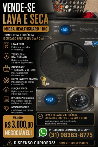 Lava e seca Midea 11kg