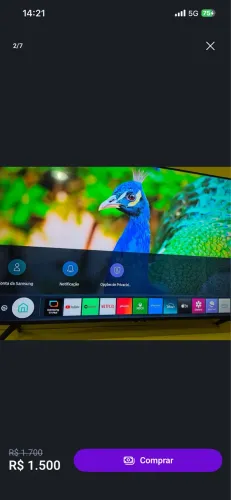 Vendo tv smart 4k Samsung em perfeito estado