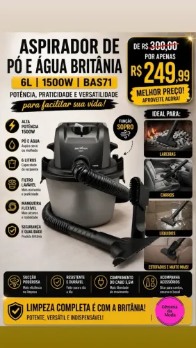 Aspirador de Pó Britânia 