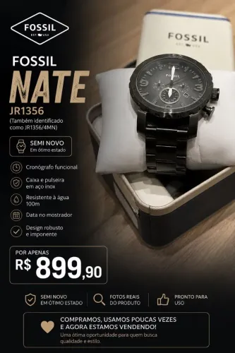 FOSSIL NATE <br><br>JR1356