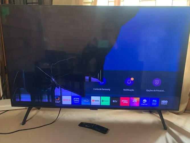 Smart TV Samsung 43" 4K UN43TU7000 - Para Retirada de Peças / Conserto