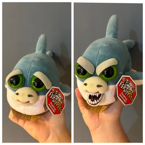 Pelucia Dragao feisty pets (muda face)