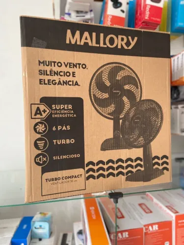 VENTILADOR DE MESA MALLORY 30CM TURBO COMPACT
