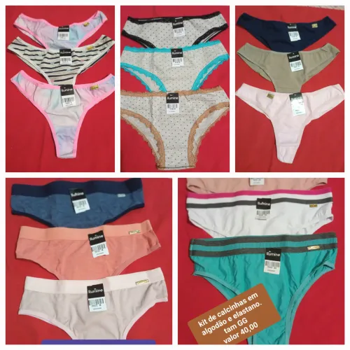 KIT DE CALCINHAS E CUECAS BOX
