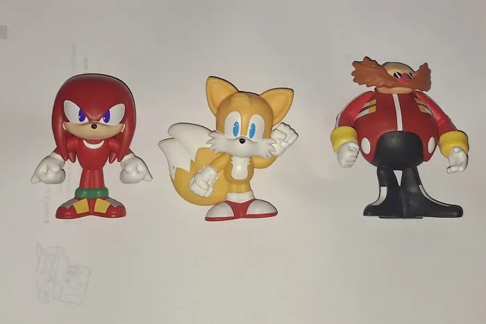 Sonic Original os 3 Decorativo Coleção Burger king 