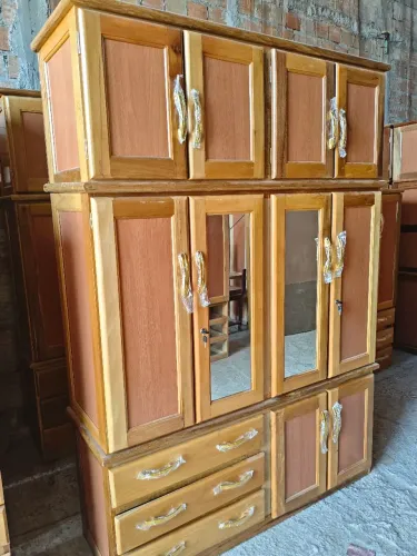 Guarda roupa de casal 4 portas novo espelhado frete grátis