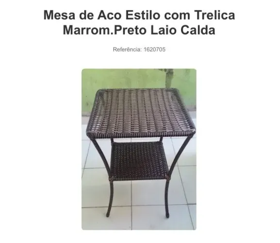 Mesa de aço Estilo