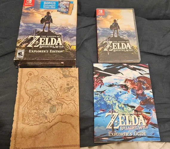 Zelda - Breath of The Wild - Explorer's Edition - Completo com Guia e Mapa - Switch