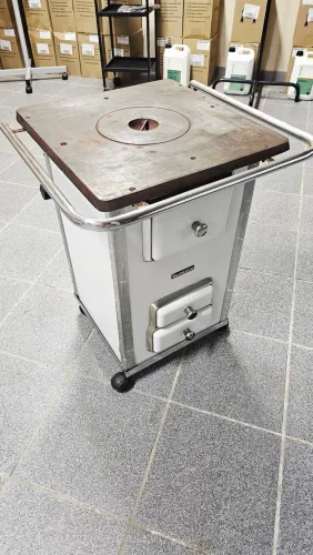 Fogão a gás estilo lenha com mangueira s/ tampa