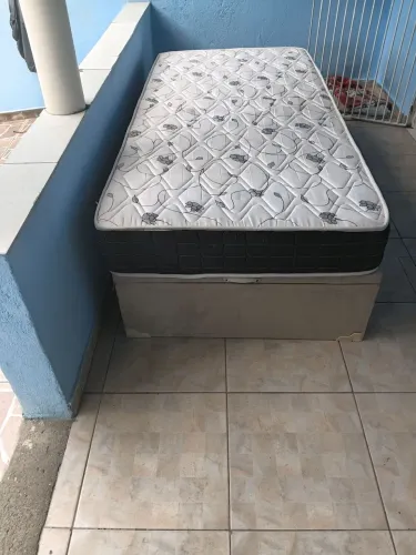 Cama box baú solteirão 0,30x1,0x2,0 