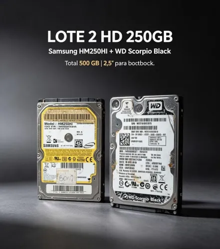 LOTE 2 HD 250GB ? Samsung + WD Black