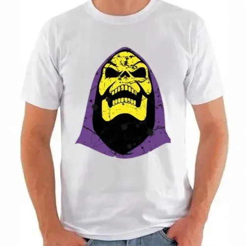 Camiseta Esqueleto He-Man Branca