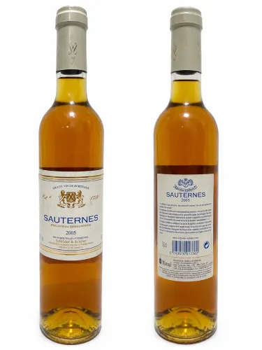 Vinho Sauternes 2005 - 500ml - Schröder & Schÿler - Bordeaux, França 