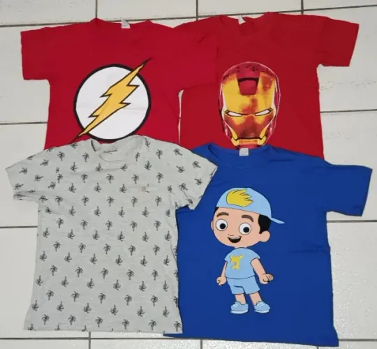 camisas de personagens de manga