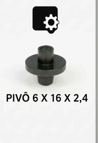 Pivô 6,0x16x2,4 Para Janela Basculante Pacote com 100 unidades 