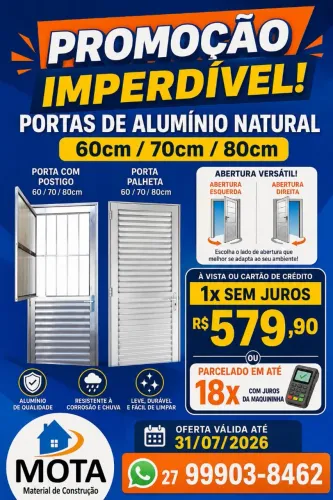 Porta de alumínio