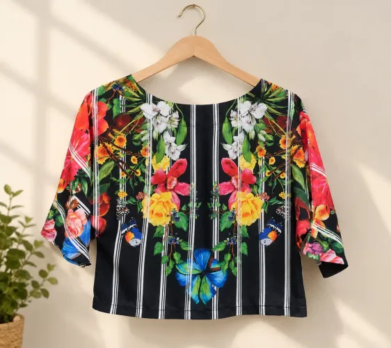 Blusa Cropped Estampada 10$ (cada)