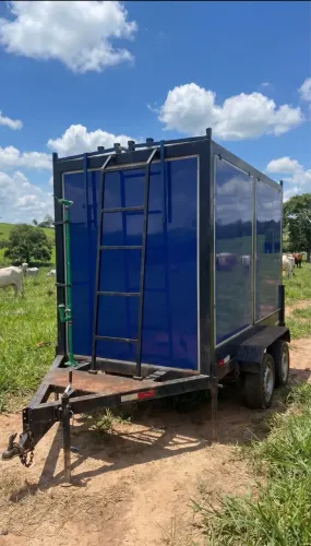 Carreta para operação com drone agrícola