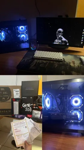 PC GAMER COMPLETO, 10 MESES DE USO COM CAIXA E NOTA DE TUDO